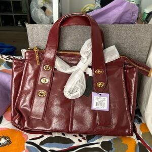 NWT House of Want Vegan Leather Satchel